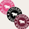 Hot Ringers Western 3 Pack RW Small Round Stickers