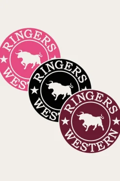 Hot Ringers Western 3 Pack RW Small Round Stickers