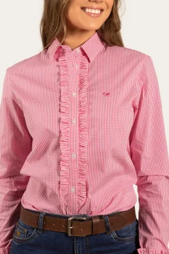 Outlet Ringers Western Ainsley Womens Dress Shirt - Peach