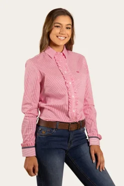 Outlet Ringers Western Ainsley Womens Dress Shirt - Peach