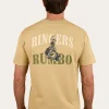 Outlet Ringers Western Aint My First Rumbo Stock Fit T-Shirt - Pale Olive