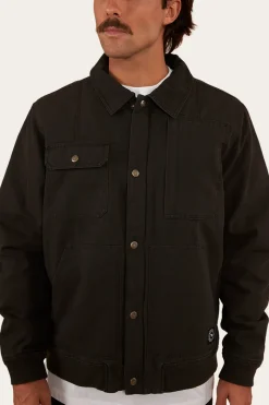 Hot Ringers Western Anvil Mens Jacket - Washed Black
