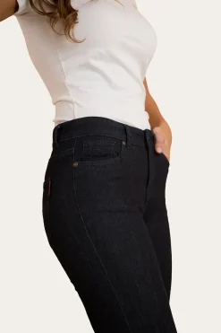 Hot Ringers Western Athena Womens Bootleg Jean - Raw Denim