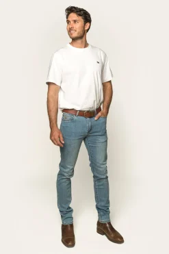 Best Ringers Western Austin Mens Slim Fit Jeans - Vintage Light Blue