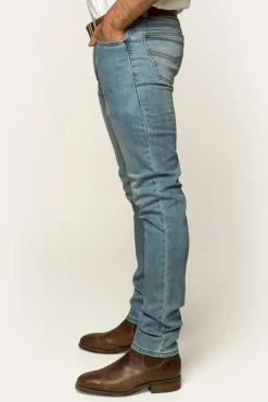 Best Ringers Western Austin Mens Slim Fit Jeans - Vintage Light Blue