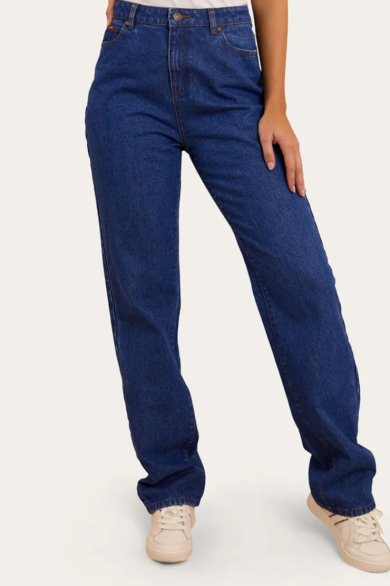 Outlet Ringers Western Autumn Womens Straight Leg Jean - True Blue