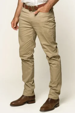 Discount Ringers Western Avondale Mens 5 Pocket Stretch Drill Jeans - Khaki