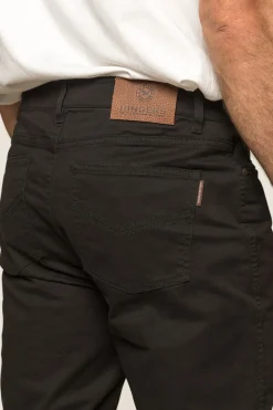 Hot Ringers Western Avondale Mens 5 Pocket Stretch Drill Jeans - Black
