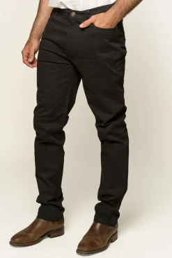 Hot Ringers Western Avondale Mens 5 Pocket Stretch Drill Jeans - Black