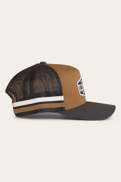 Hot Ringers Western Banks Trucker Cap - Clay