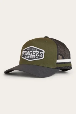 New Ringers Western Banks Trucker Cap - Military Green