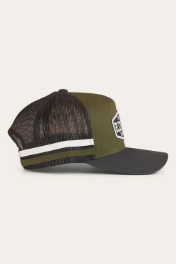 New Ringers Western Banks Trucker Cap - Military Green