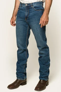 Discount Ringers Western Barrington Mens Slim Fit Jean - Dark Wash Blue