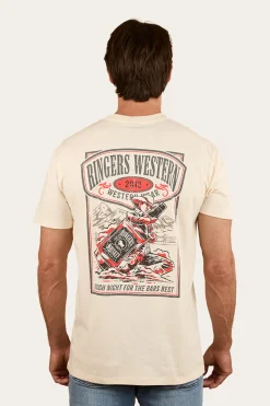 Sale Ringers Western Bars Best Mens Stock Fit T Shirt - Off White
