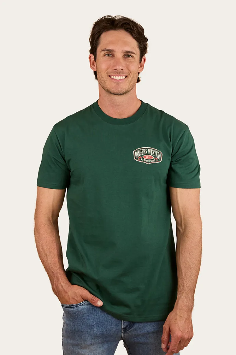 Online Ringers Western Bars Best Mens Stock Fit T-Shirt - Pine