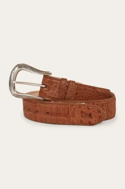 Best Ringers Western Beaumont Belt - Croc Tan