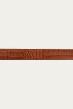 Best Ringers Western Beaumont Belt - Croc Tan