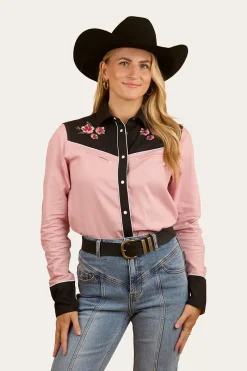 Online Ringers Western Bellingen Womens Western Shirt - Rosey Pink