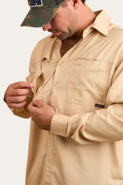Ringers Western Bennetts Unisex Fishing Shirt - Dark Sand