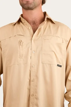 Ringers Western Bennetts Unisex Fishing Shirt - Dark Sand