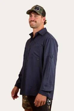 New Ringers Western Bennetts Unisex Fishing Shirt - Navy