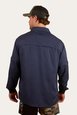 New Ringers Western Bennetts Unisex Fishing Shirt - Navy