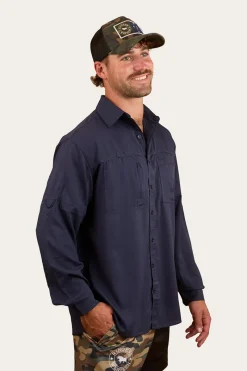 New Ringers Western Bennetts Unisex Fishing Shirt - Navy