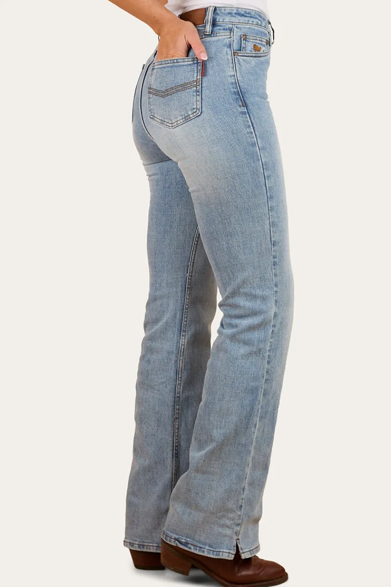 Clearance Ringers Western Betsy Womens High-Rise Bootleg Jeans - Light Blue