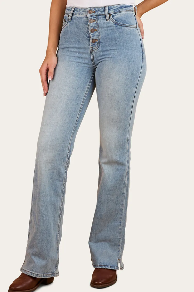 Clearance Ringers Western Betsy Womens High-Rise Bootleg Jeans - Light Blue