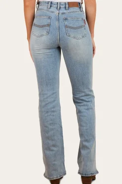 Clearance Ringers Western Betsy Womens High-Rise Bootleg Jeans - Light Blue