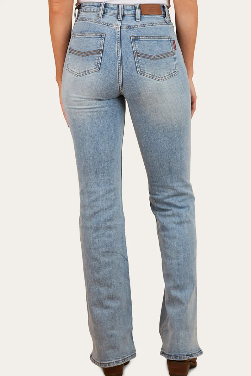 Clearance Ringers Western Betsy Womens High-Rise Bootleg Jeans - Light Blue