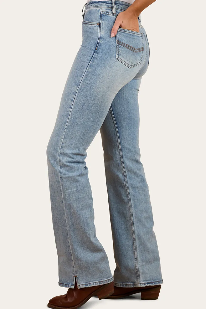 Clearance Ringers Western Betsy Womens High-Rise Bootleg Jeans - Light Blue
