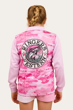 Online Ringers Western Big Catch Kids Fishing Jersey - Ballet Pink