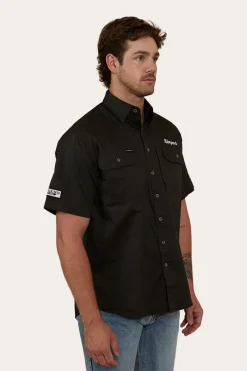 Best Ringers Western Big Rig Mens Short Sleeve Dress Shirt - Charcoal