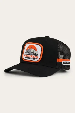 Ringers Western Big Rig Trucker Cap - Black