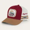 Outlet Ringers Western Big Rig Trucker Cap - Burgundy / Clay