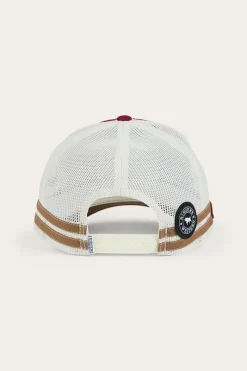 Outlet Ringers Western Big Rig Trucker Cap - Burgundy / Clay