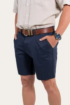 Hot Ringers Western Bingara Mens Chino Short - Dark Navy