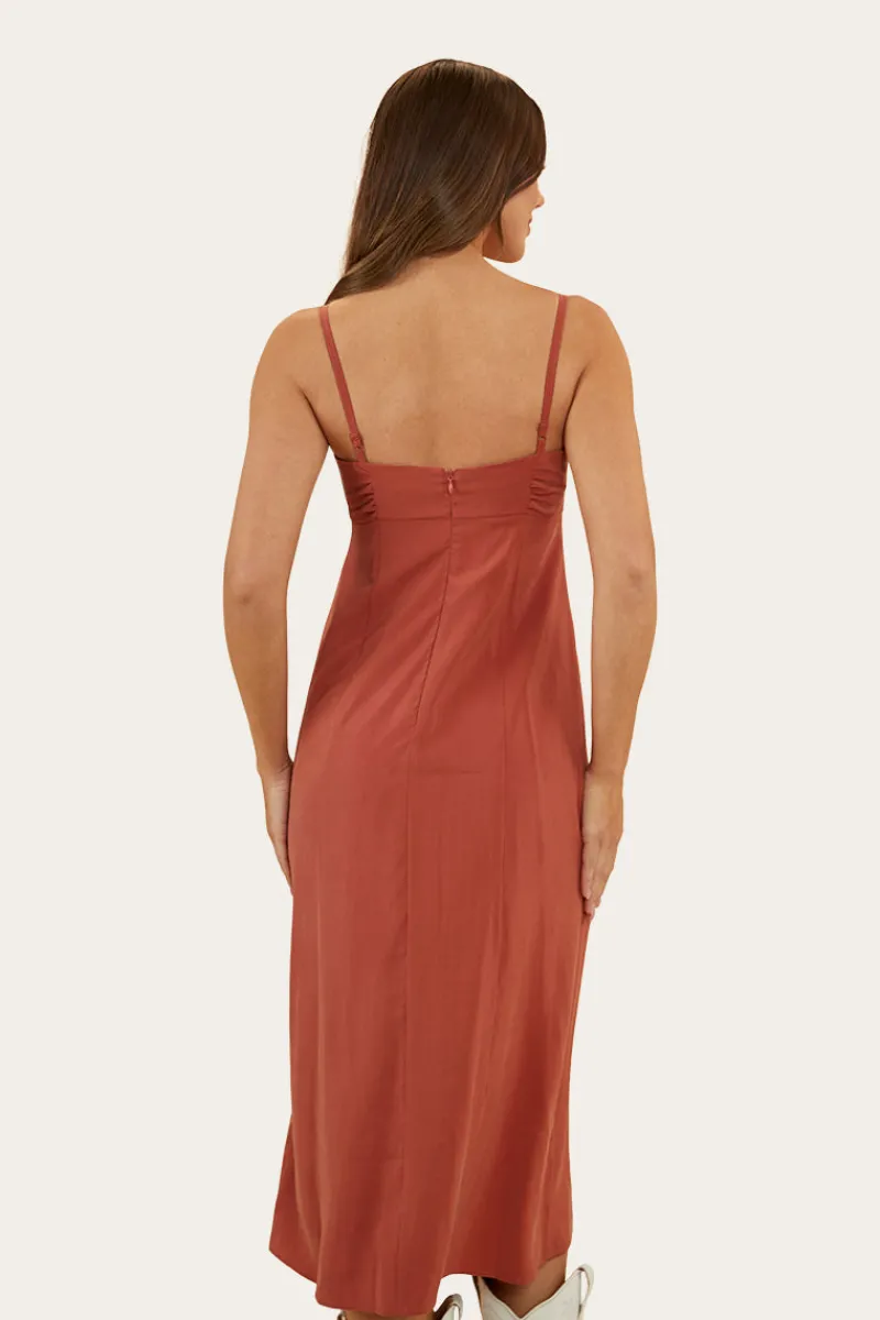 Outlet Ringers Western Bobbie Womens Midi Dress - Cedar