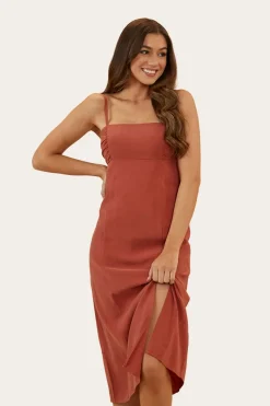 Outlet Ringers Western Bobbie Womens Midi Dress - Cedar