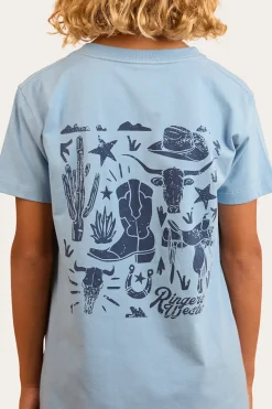 New Ringers Western Boot Scootin Kids Classic Fit T-Shirt - Dusk