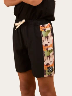 Online Ringers Western Briggsy Boys Swim Short - Black