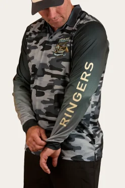 Sale Ringers Western Buckin Barra Fishing Jersey - Black