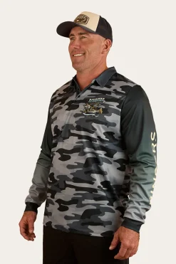 Sale Ringers Western Buckin Barra Fishing Jersey - Black