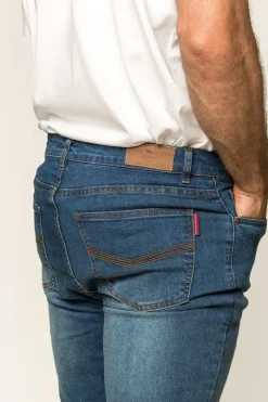 Ringers Western Burke Mens Tapered Slim Leg Jeans - Mid Blue