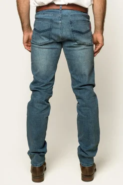 Hot Ringers Western Burke Mens Tapered Slim Leg Jeans - Light Blue
