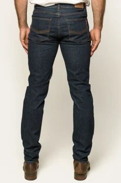 Online Ringers Western Burke Mens Tapered Slim Leg Jeans - Dark Blue