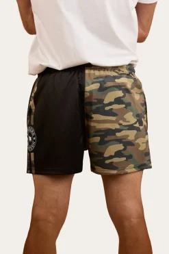Sale Ringers Western Camo Footy Shorts - Black / Camo