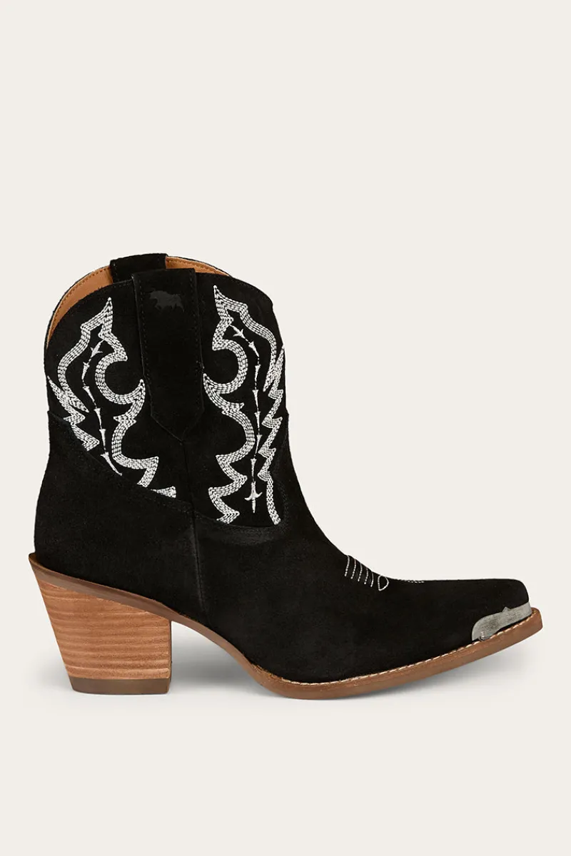 Discount Ringers Western Catalina Womens Western Boot - Black Suede