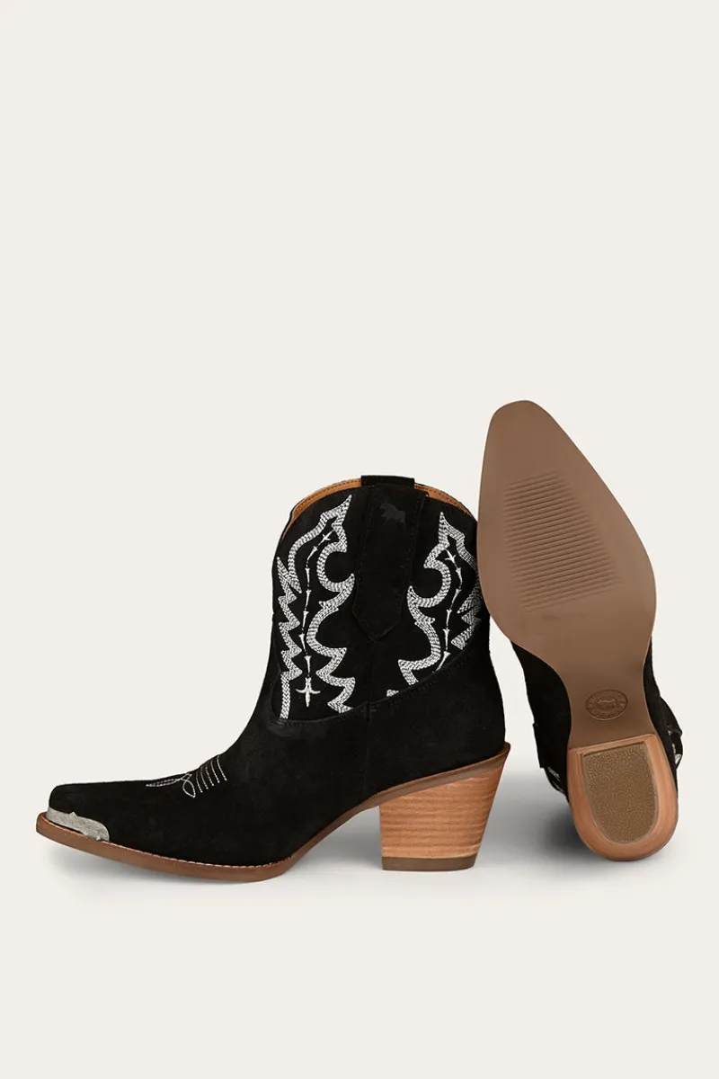 Discount Ringers Western Catalina Womens Western Boot - Black Suede